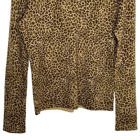Jones New York Sport Leopard Print Sweater S Knit Top - Picture 3 of 11